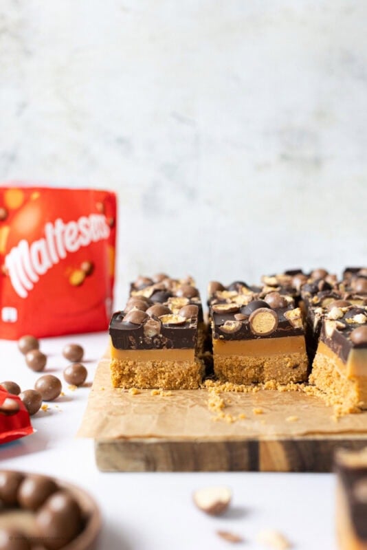 A selection of Malteser Millionaires Shortbread