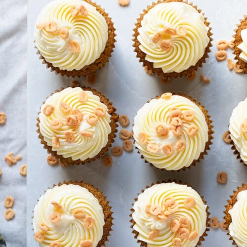 A batch of Pumpkin Cupcakes