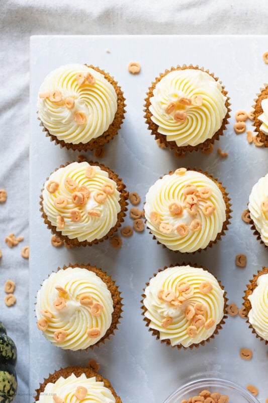 A batch of Pumpkin Cupcakes