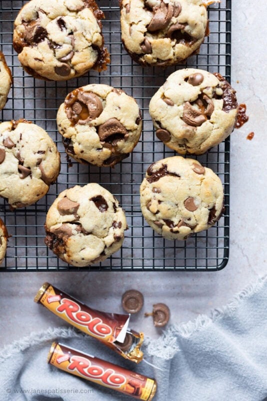 More Rolos and a baking tray of Rolo Cookies