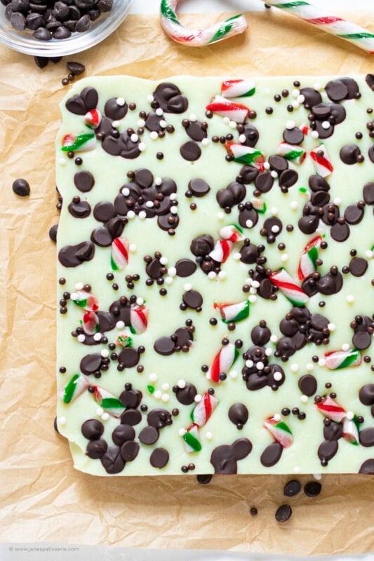 A set tray of Peppermint Fudge