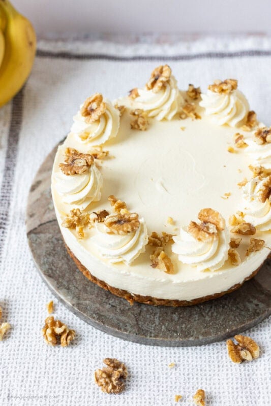 A whole Banana Bread Cheesecake